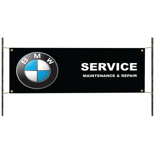 BMW Service maintenance & repair vinyl printed banner sign