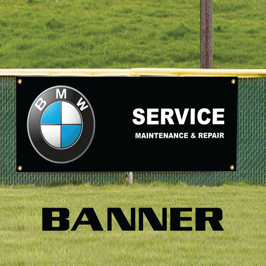 BMW Service maintenance & repair vinyl printed banner sign