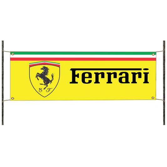 Ferrari car vinyl printed banner sign
