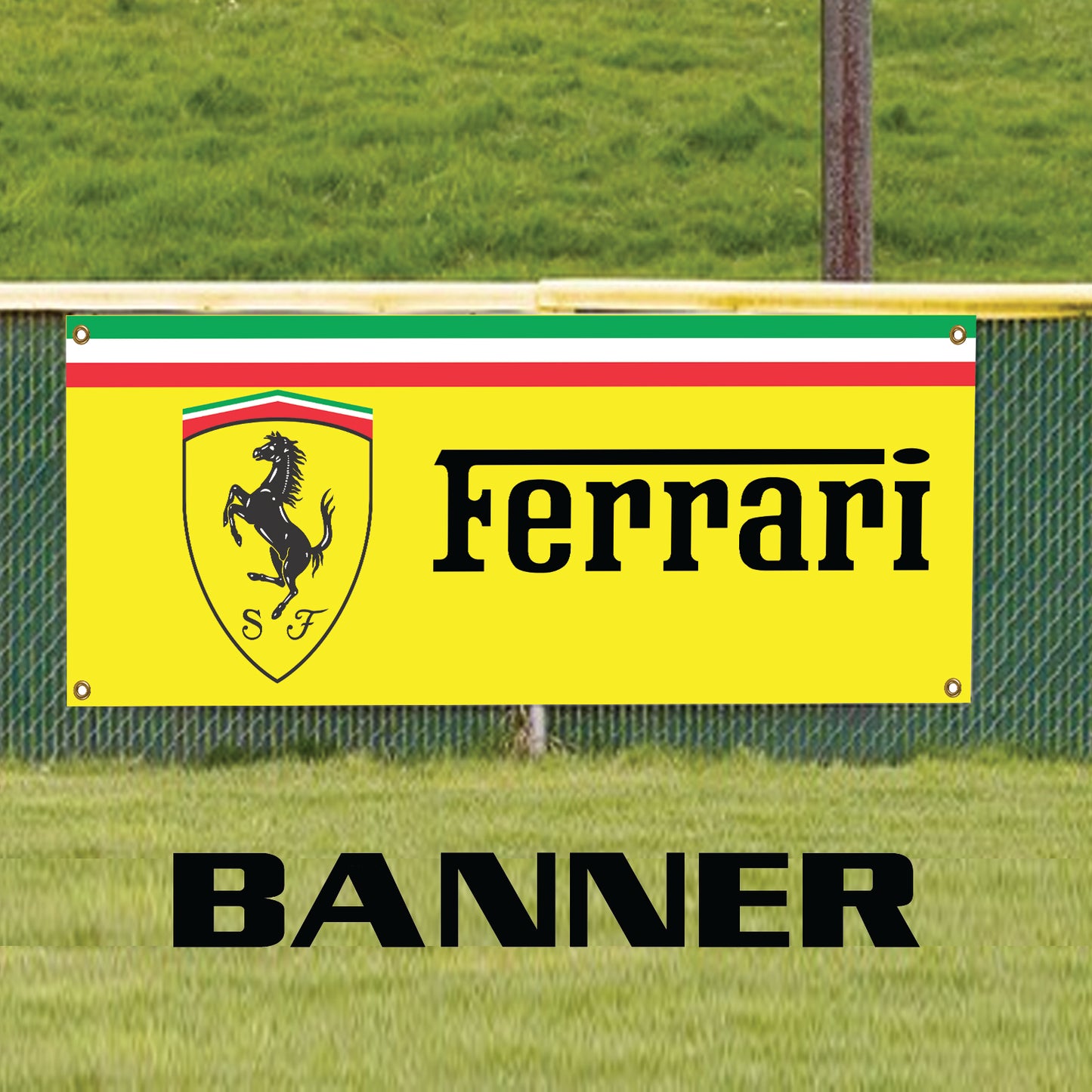 Ferrari car vinyl printed banner sign