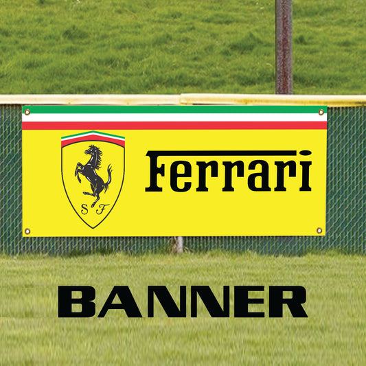 Ferrari car vinyl printed banner sign