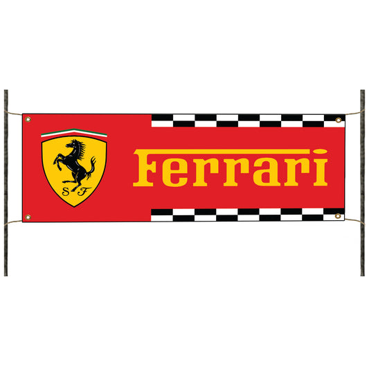 Ferrari car models vinyl printed banner sign