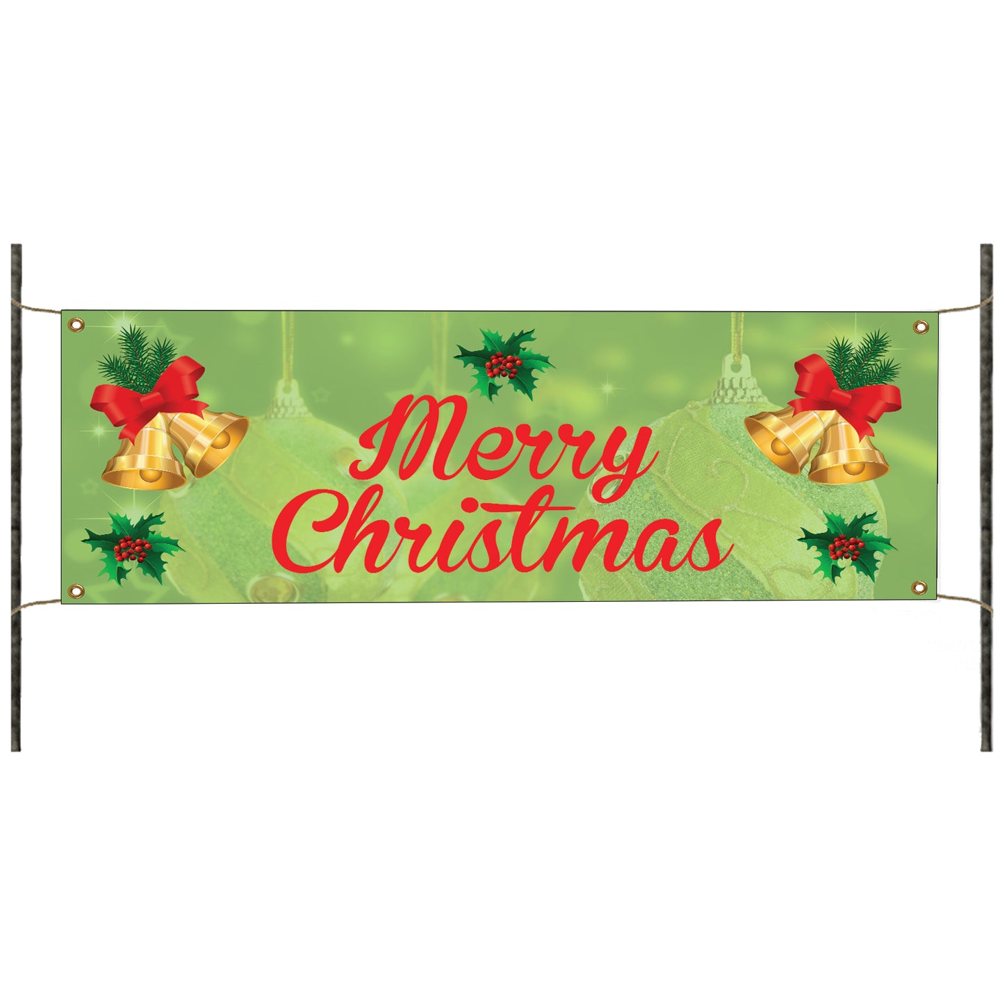 Happy Merry Christmas vinyl printed banner sign