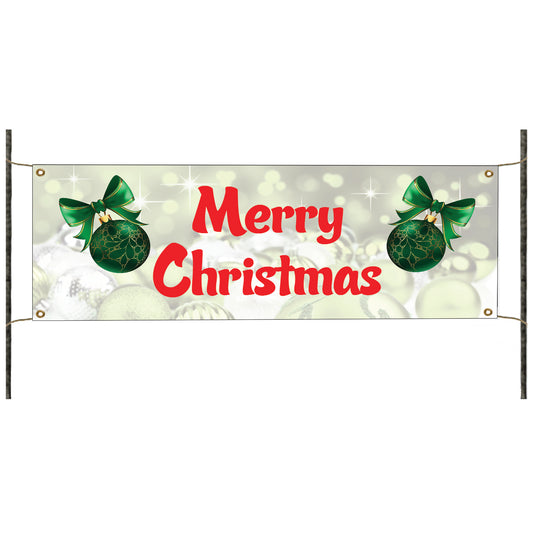 Merry Christmas vinyl printed banner sign