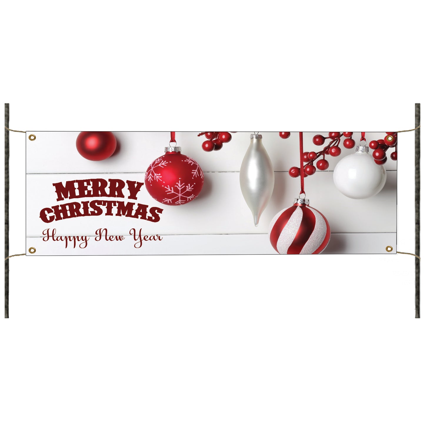 Happy Merry Christmas & Happy new year vinyl printed banner sign