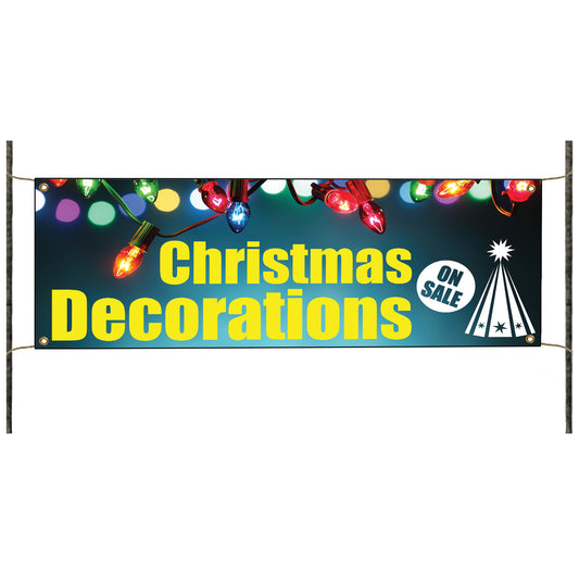 Christmas Decoration On Sale Vinyl Printed Banner Sign