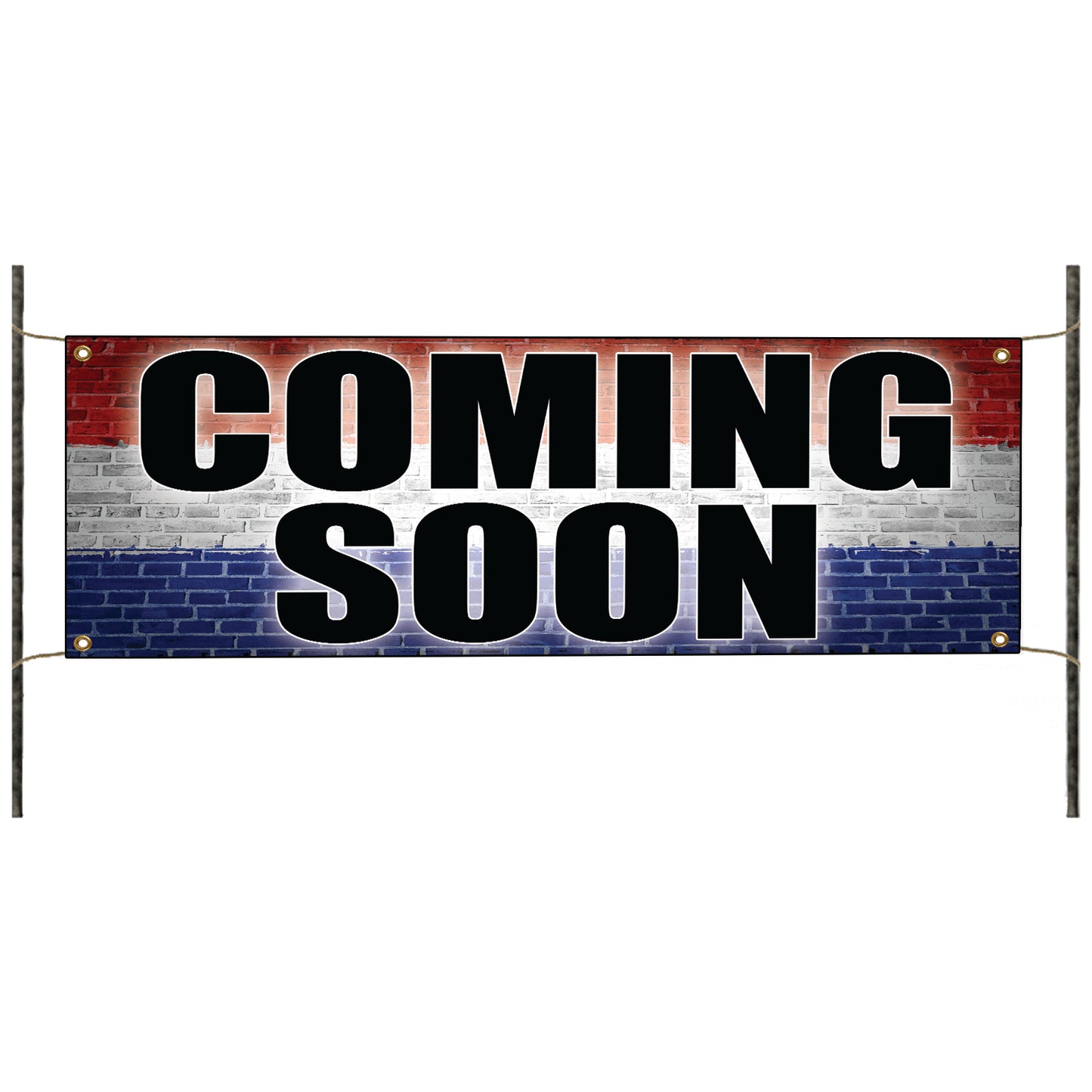 Coming soon vinyl printed banner sign