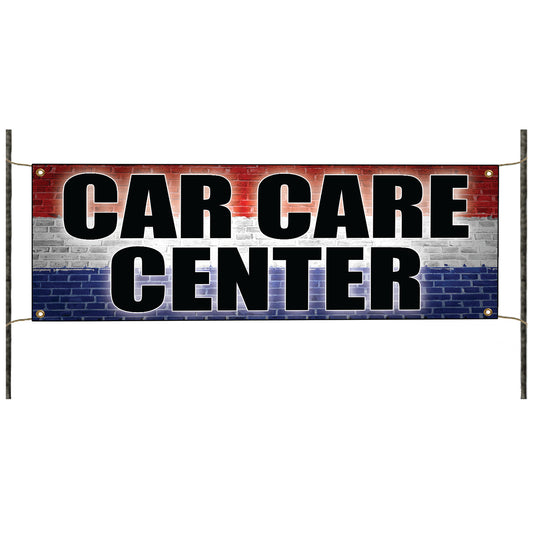 Car care center vinyl printed banner sign