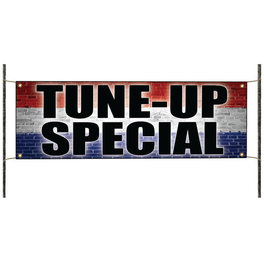Tune-up special vinyl printed banner sign
