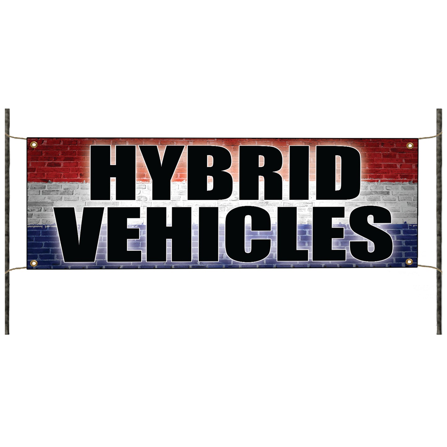 Hybrid vehicles vinyl printed banner sign