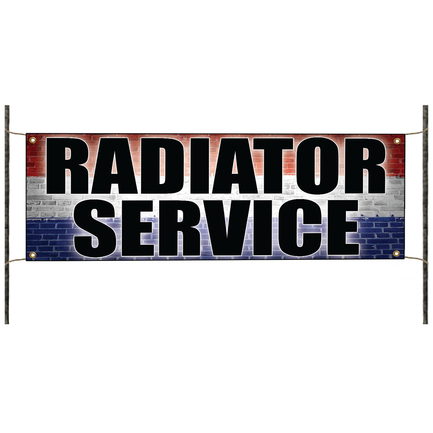 Radiator service vinyl printed banner sign