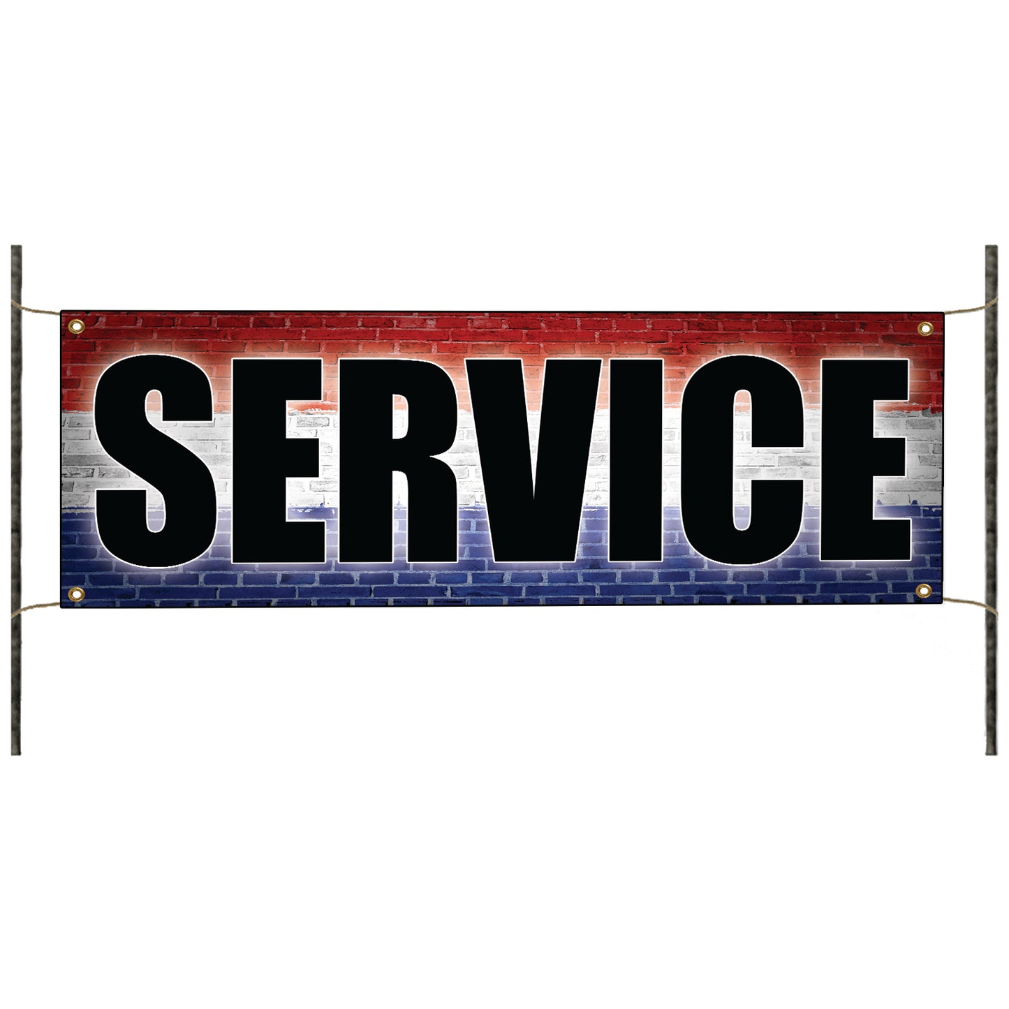 Service vinyl printed banner sign