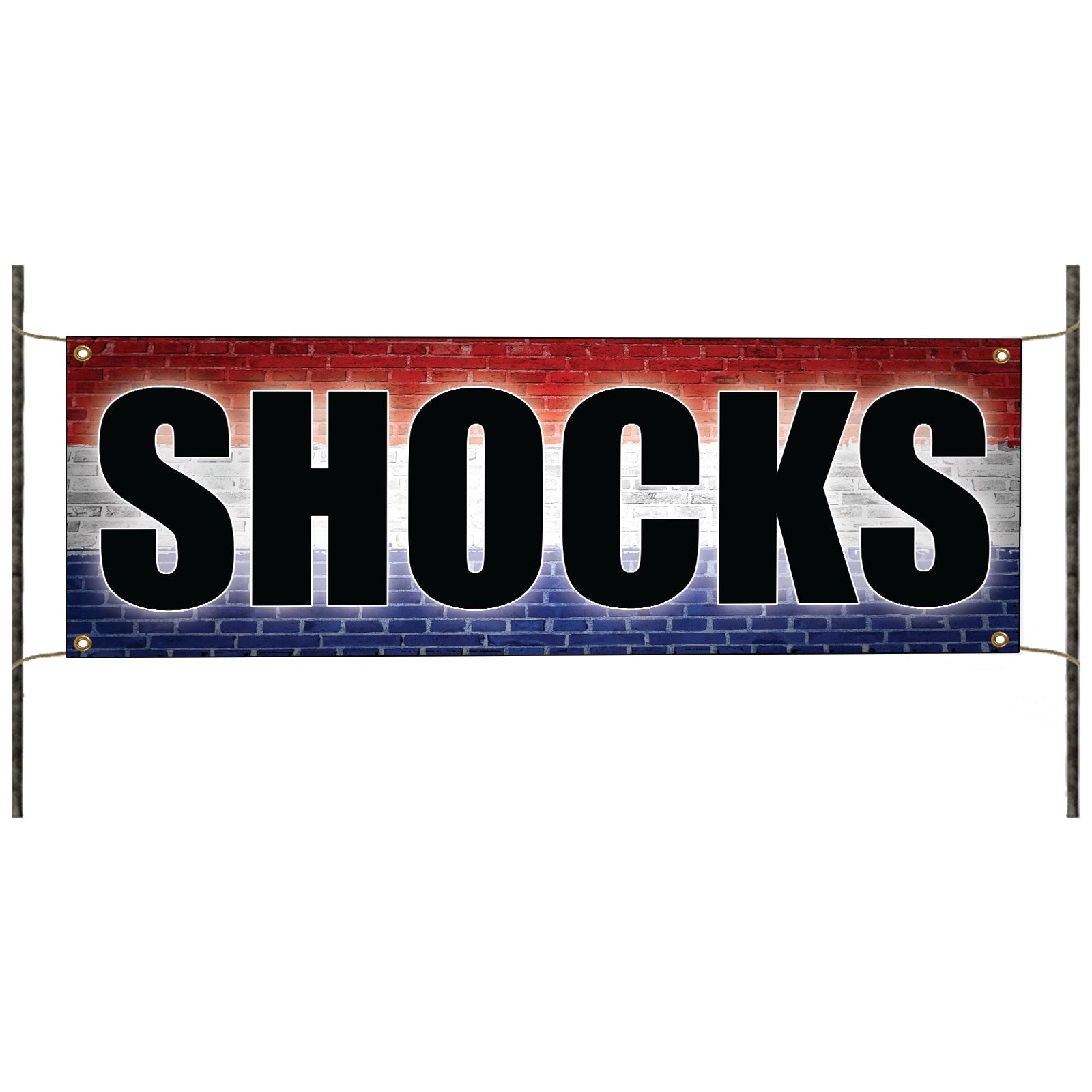 Shocks vinyl printed banner sign