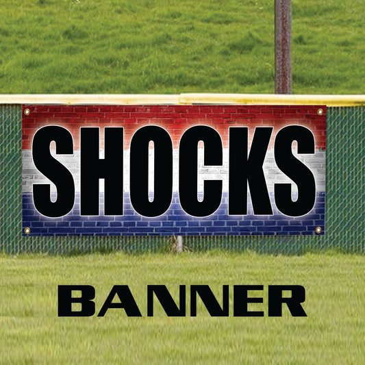 Shocks vinyl printed banner sign