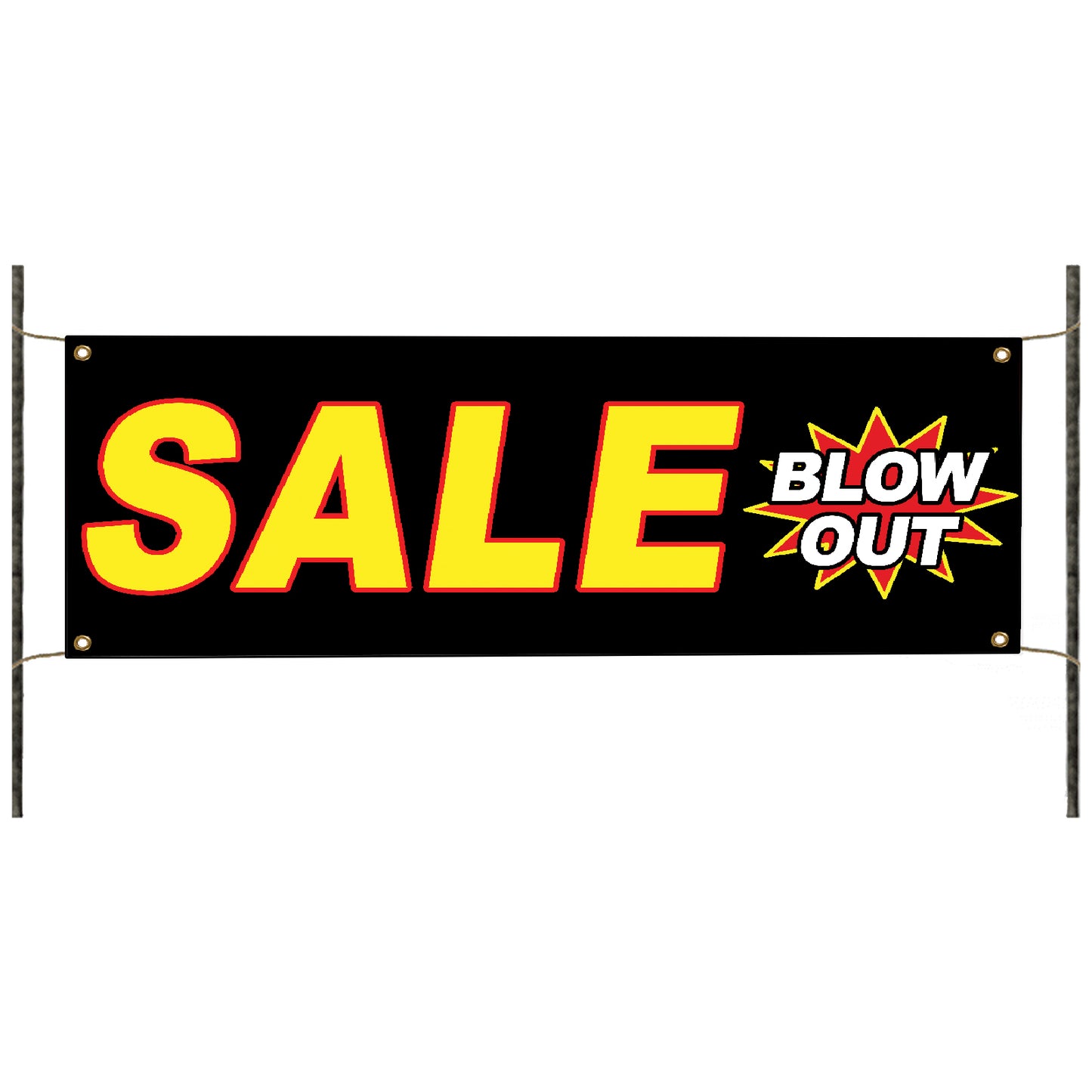 Sale blow out vinyl printed banner sign