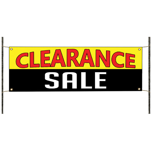 Clearance sale vinyl printed banner sign