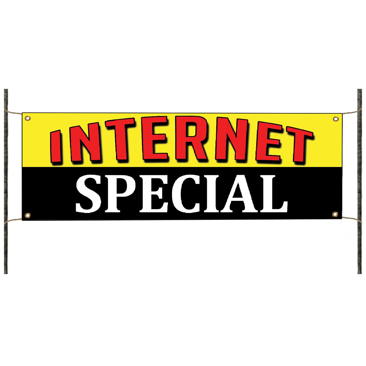 Internet special vinyl printed banner sign