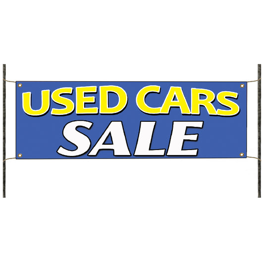 Used cars sale vinyl printed banner sign