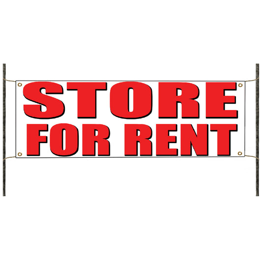 Store for rent vinyl printed banner sign