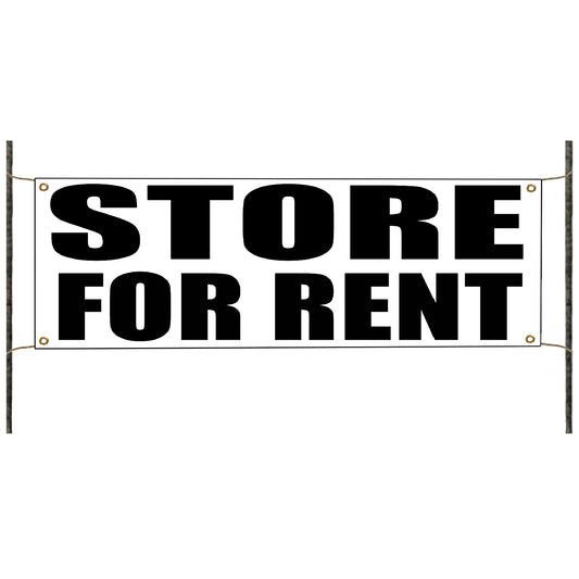 Store for rent vinyl printed banner sign