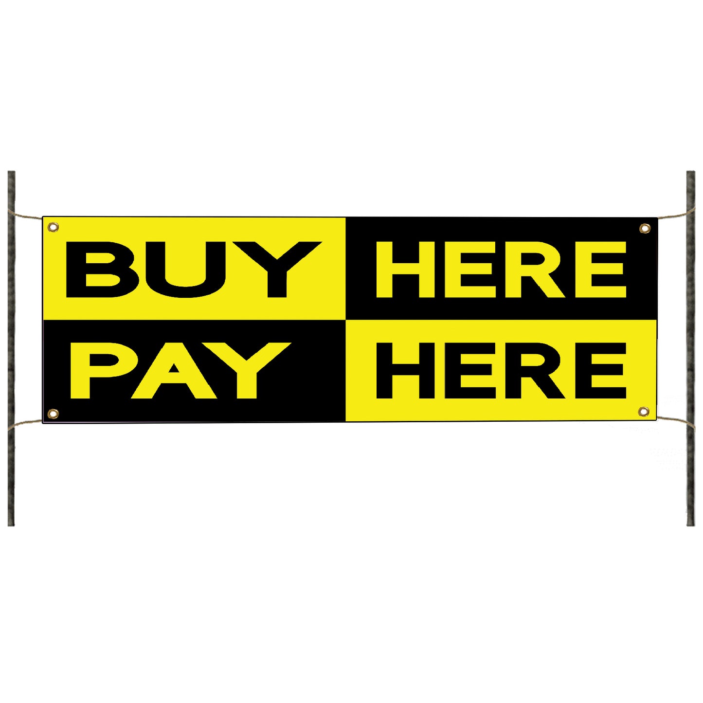 Buy here Pay here vinyl printed banner sign