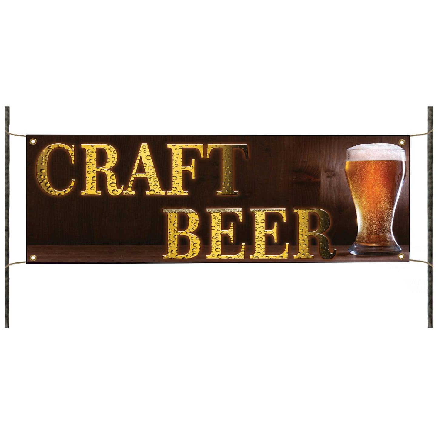 Craft beer vinyl printed banner sign