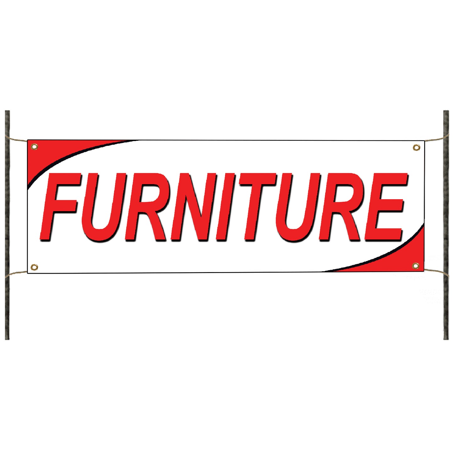 Furniture vinyl printed banner sign