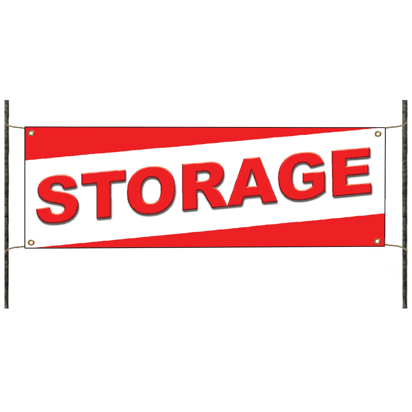 Storage vinyl printed banner sign