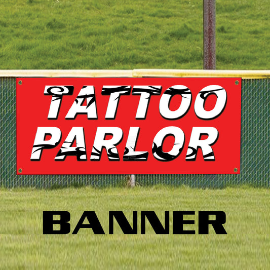 Tattoo parlor vinyl printed banner sign