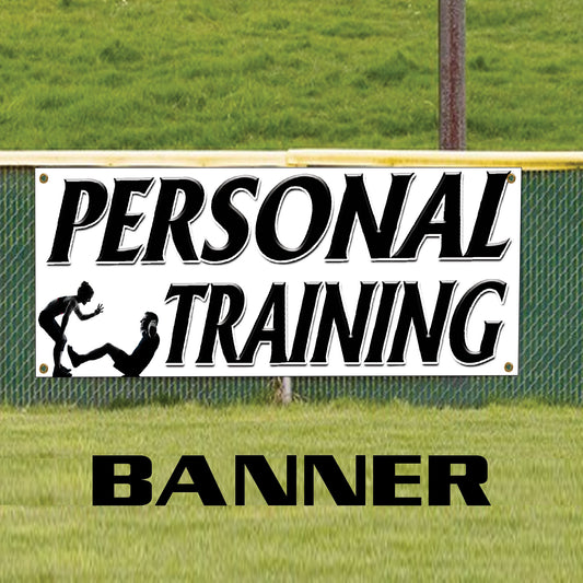 Personal training vinyl printed banner sign