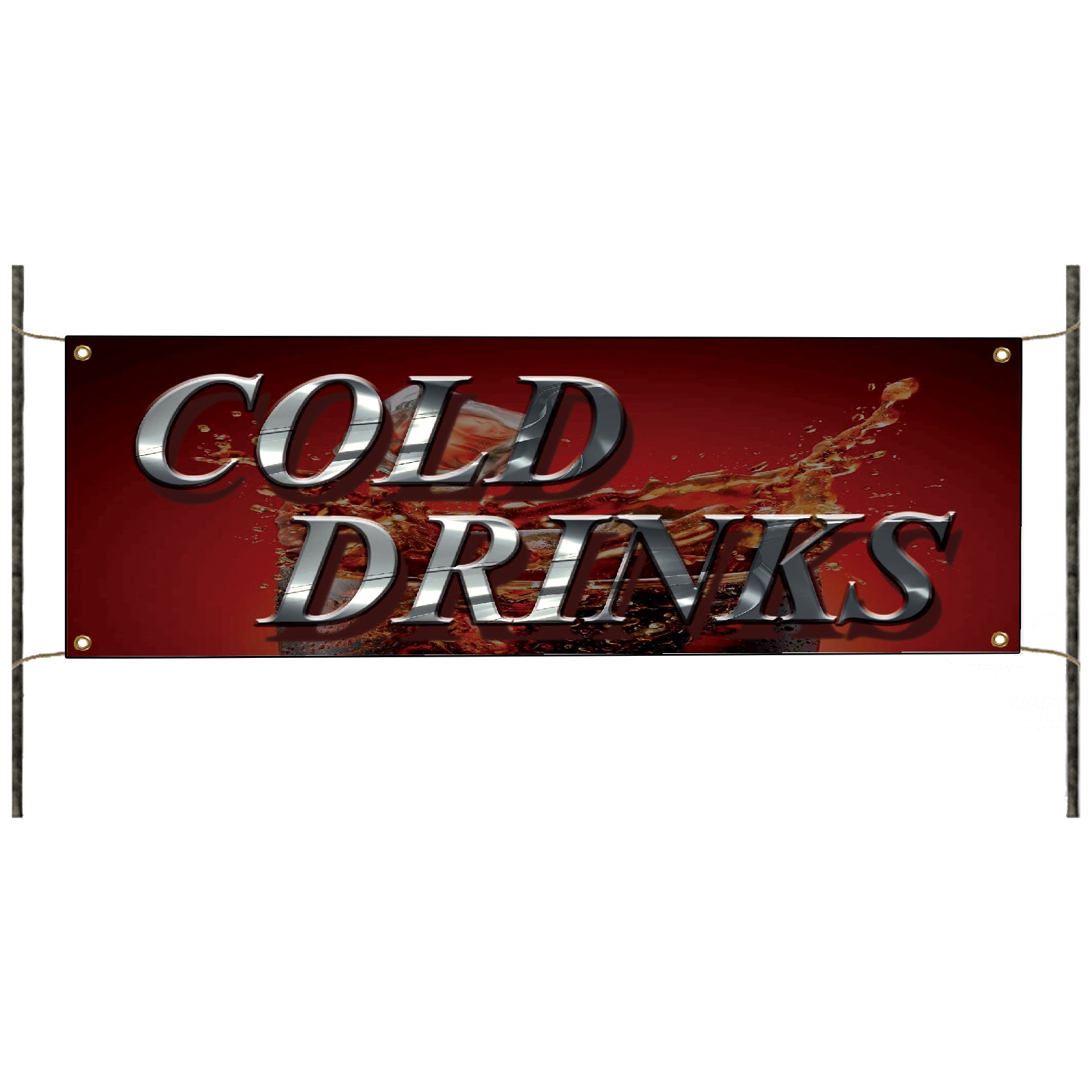 Cold drinks vinyl printed banner sign