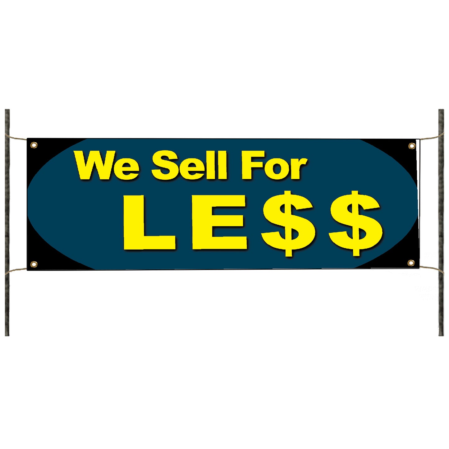 We sell for less vinyl printed banner sign