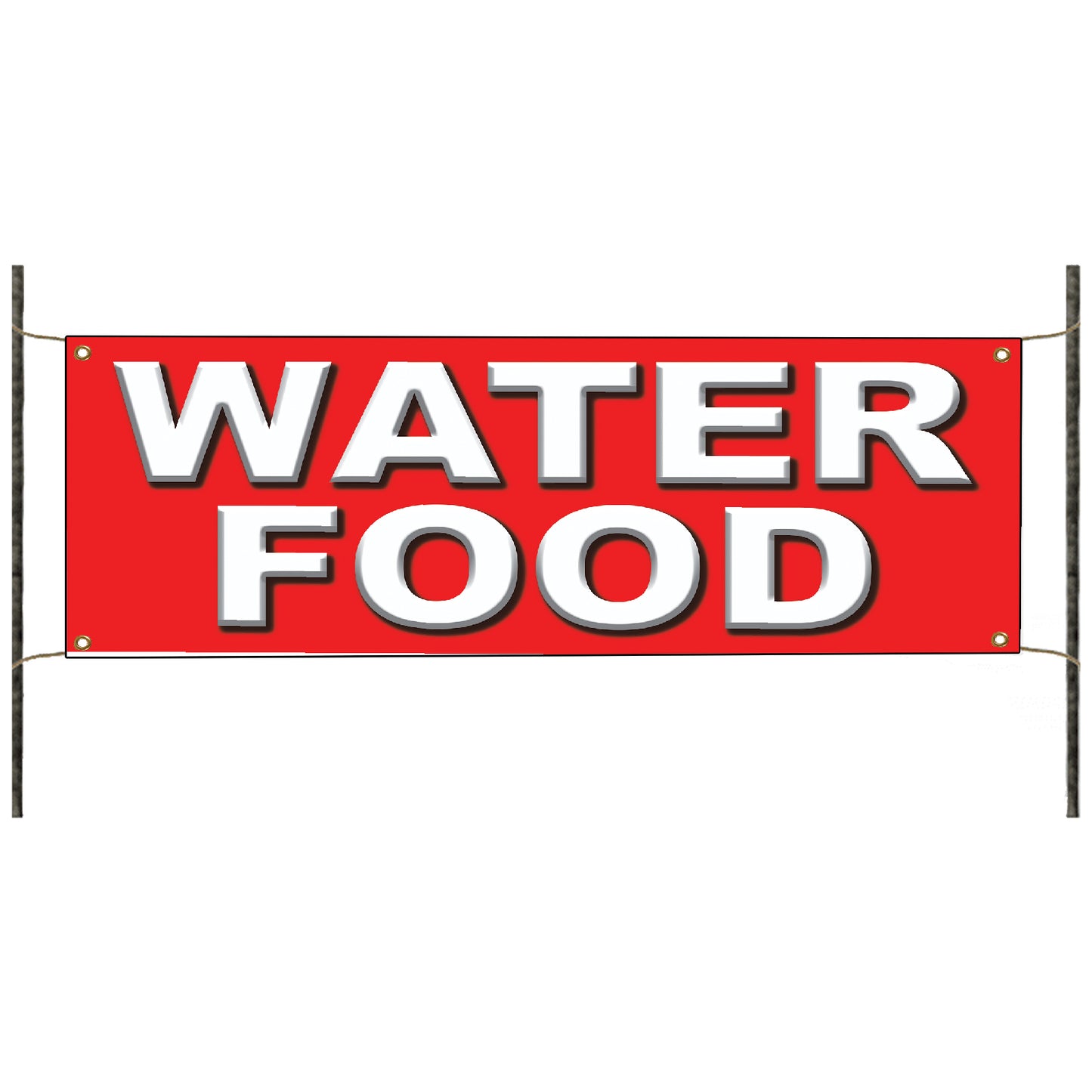 Water food vinyl printed banner sign
