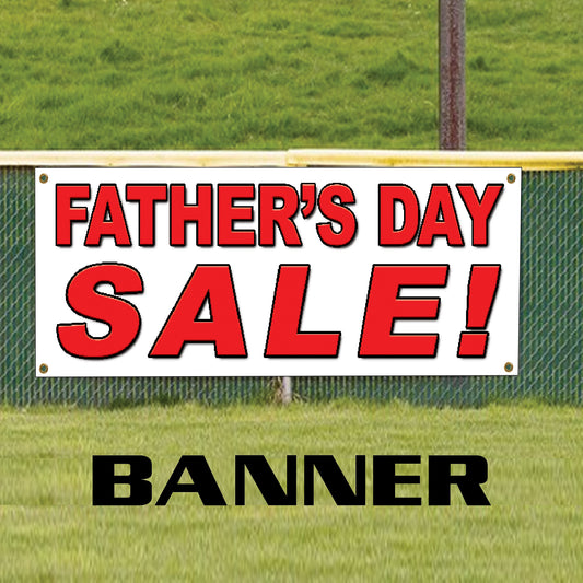 Father's day sale vinyl printed banner sign