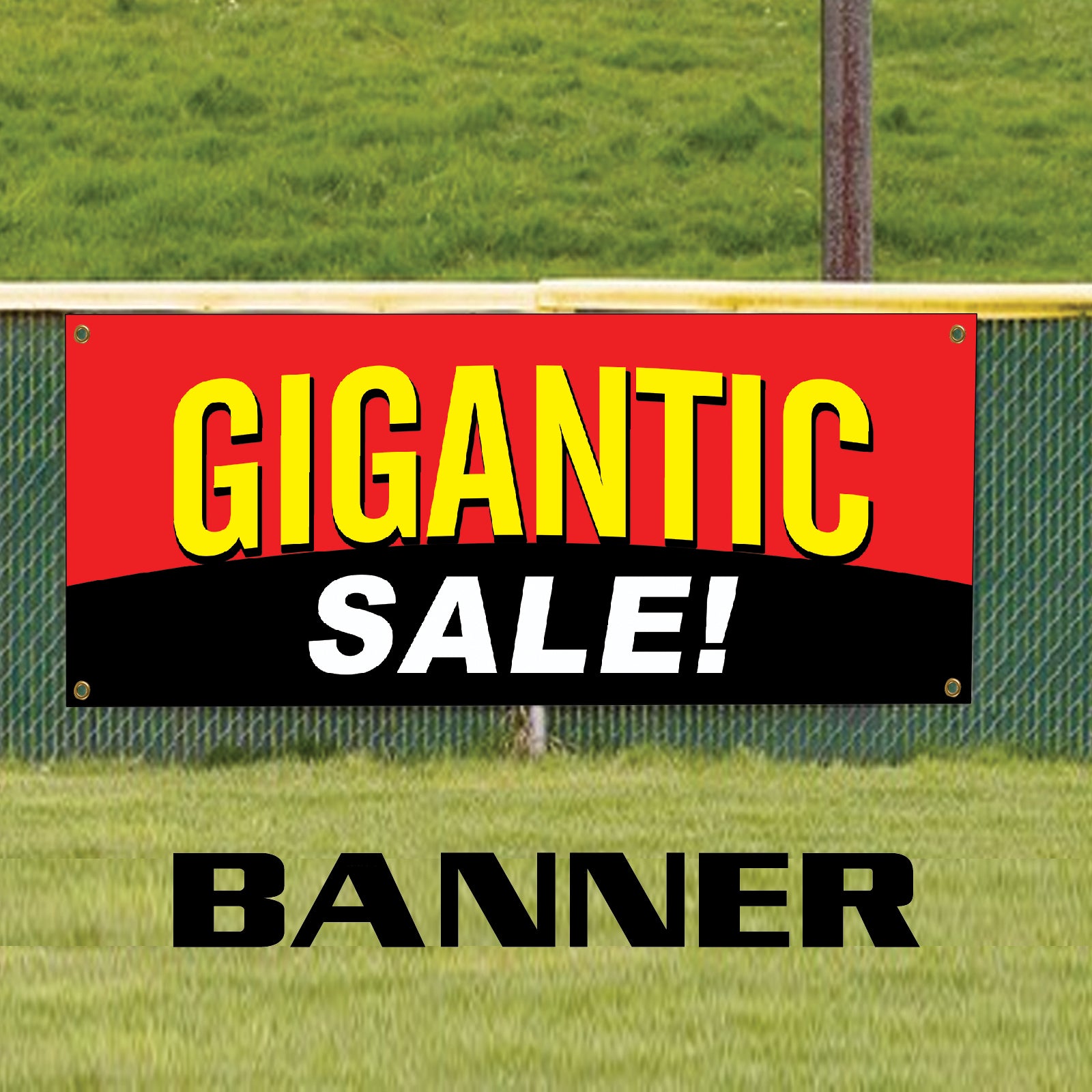 Gigantic sale vinyl printed banner sign