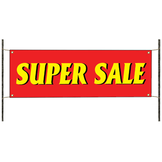 Super sale vinyl printed banner sign