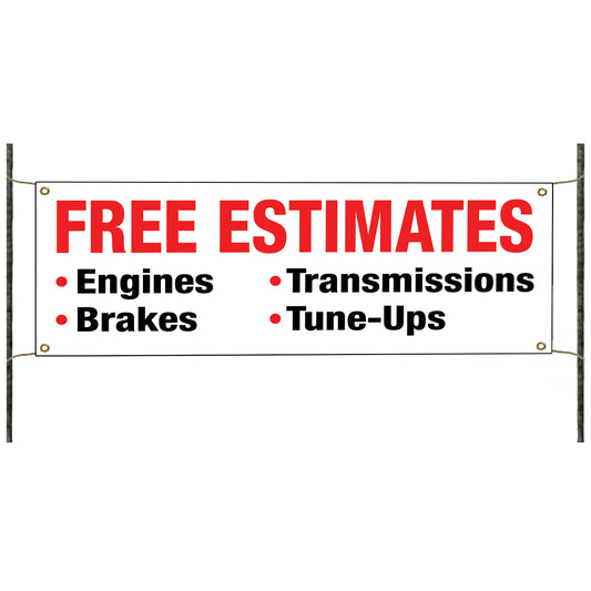 Free estimates vinyl banner sign