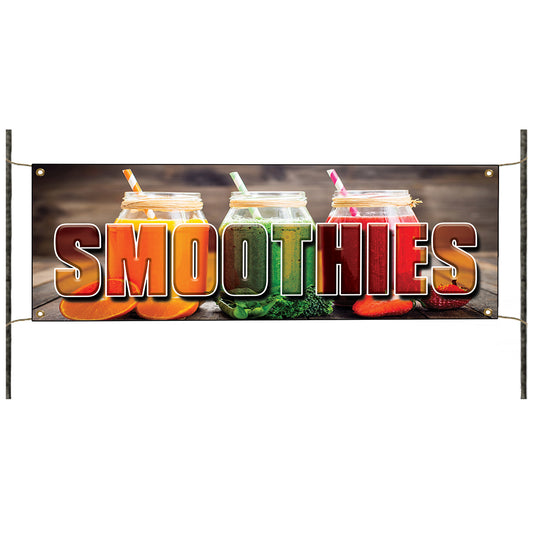 Smoothies vinyl printed banner sign