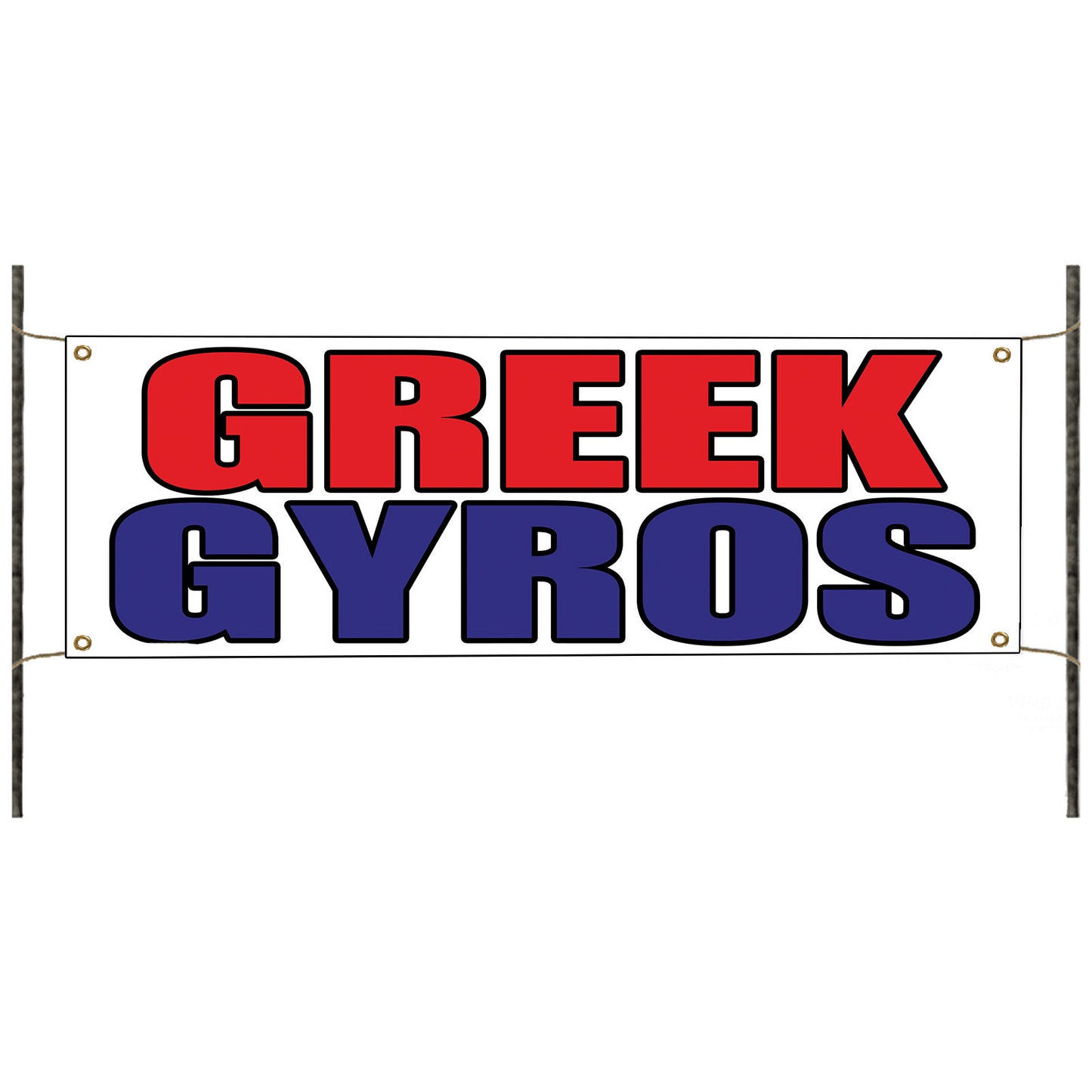Greek gyros vinyl printed banner sign