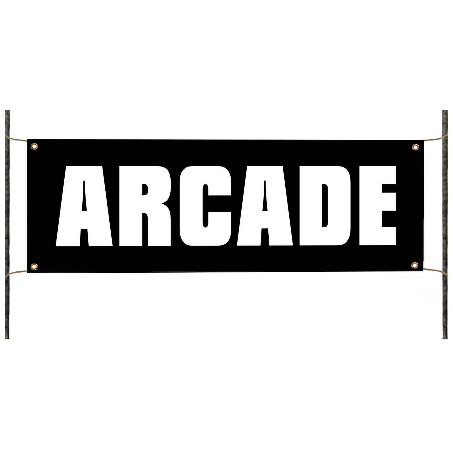 Arcade vinyl printed banner sign