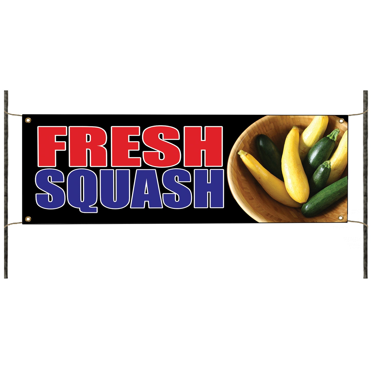 Fresh squash vinyl printed banner sign