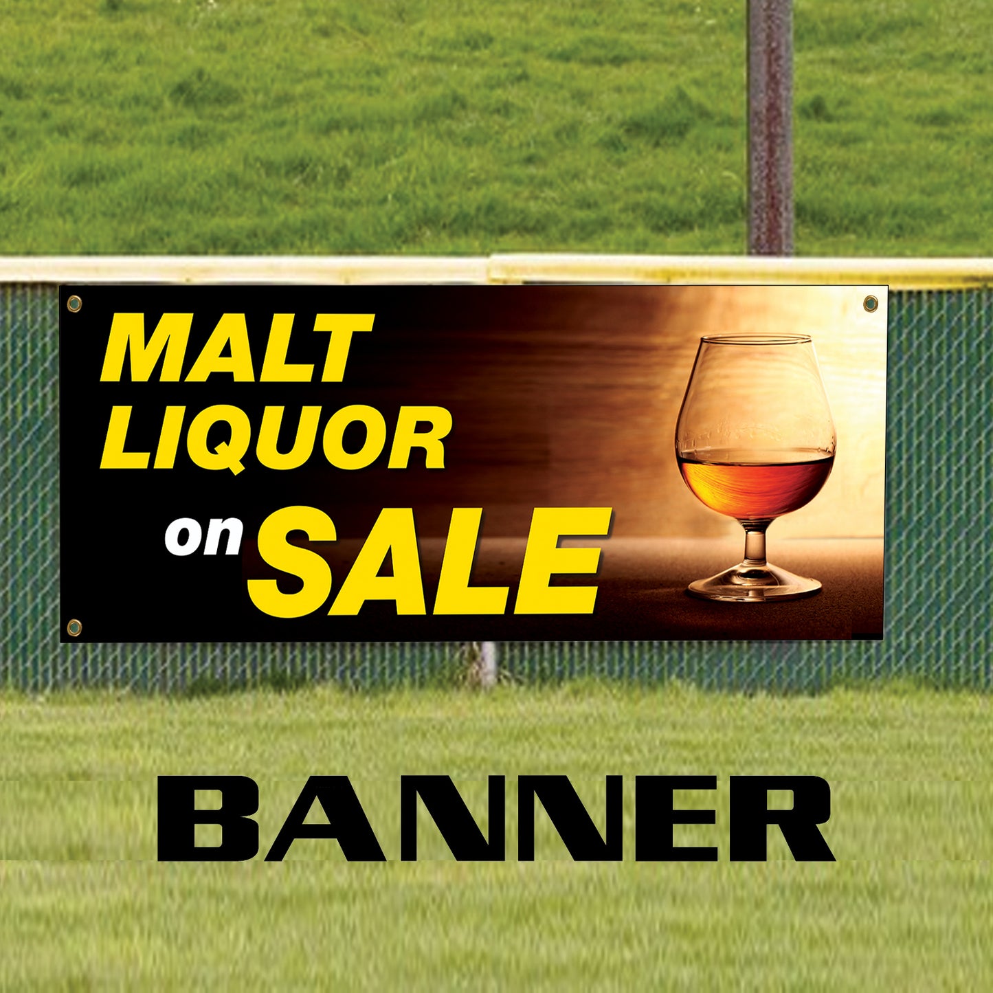 Malt Liquor On Sale Vinyl Banner Sign