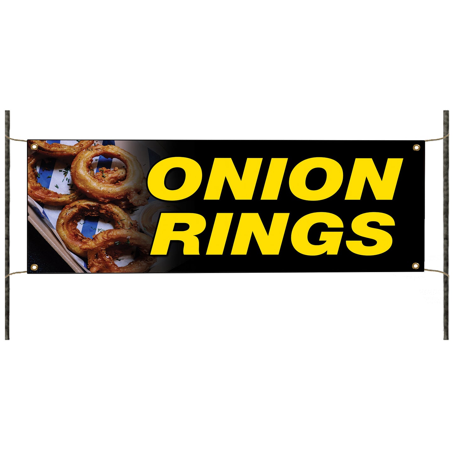 Onion Rings Vinyl Banner Sign