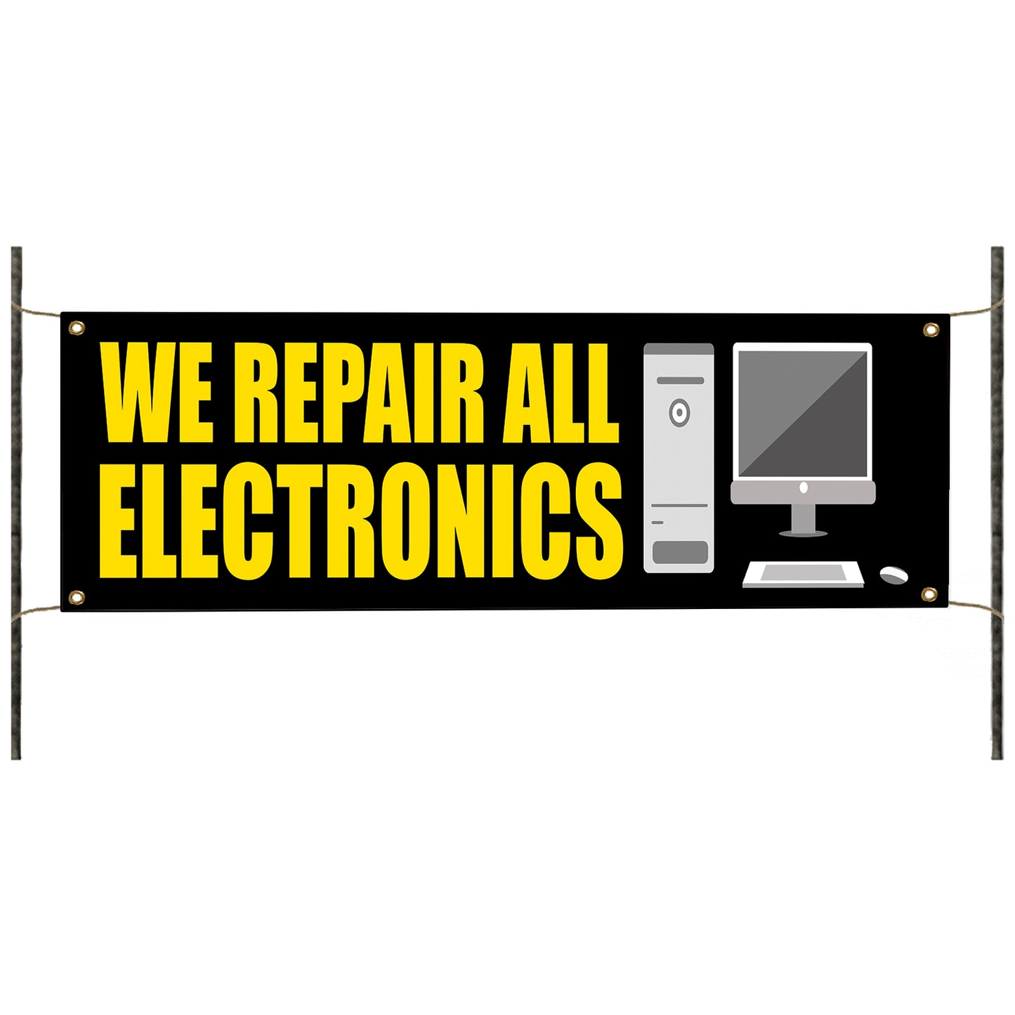 We Repair All Electronics Vinyl Banner Sign