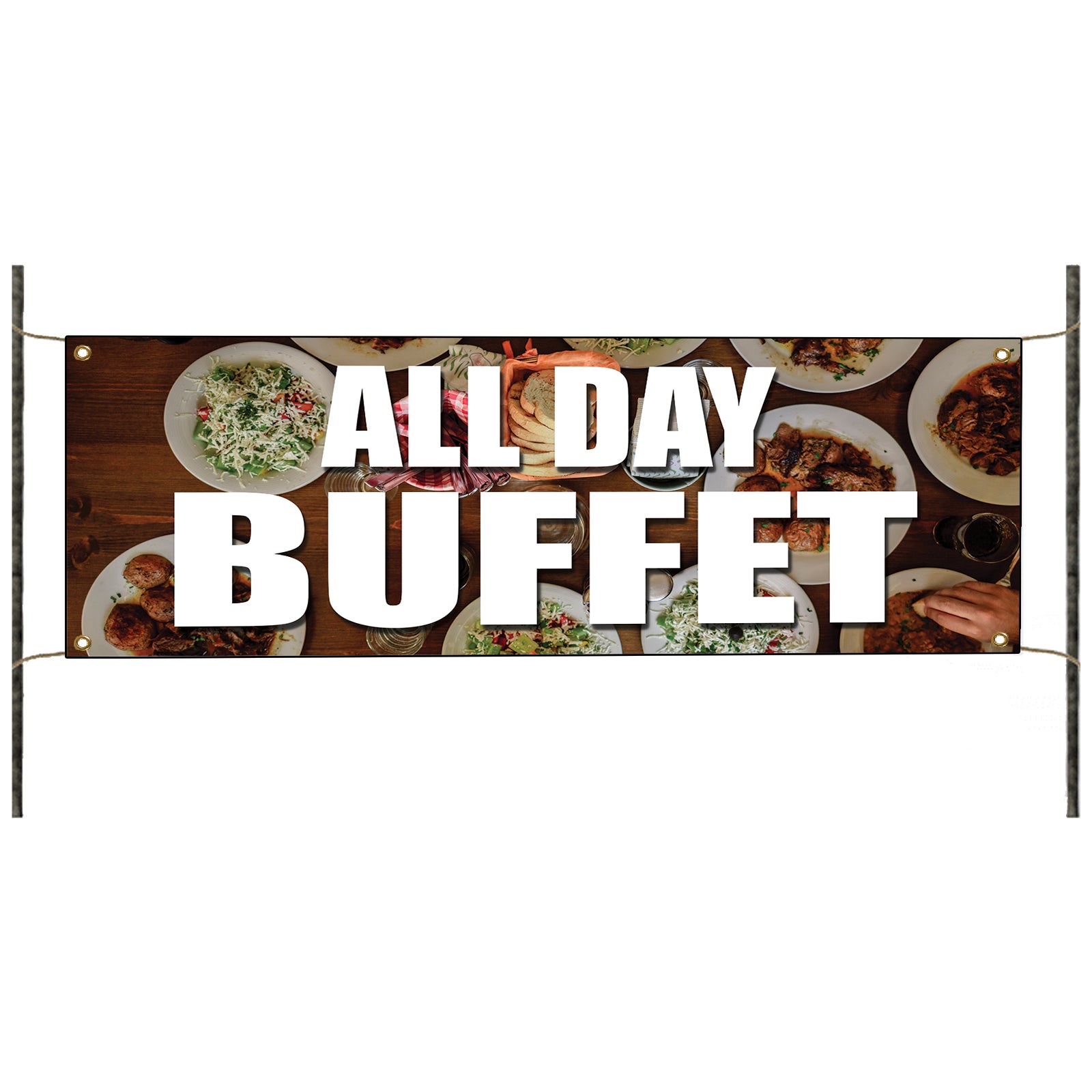 All Day Buffet Vinyl Banner Sign
