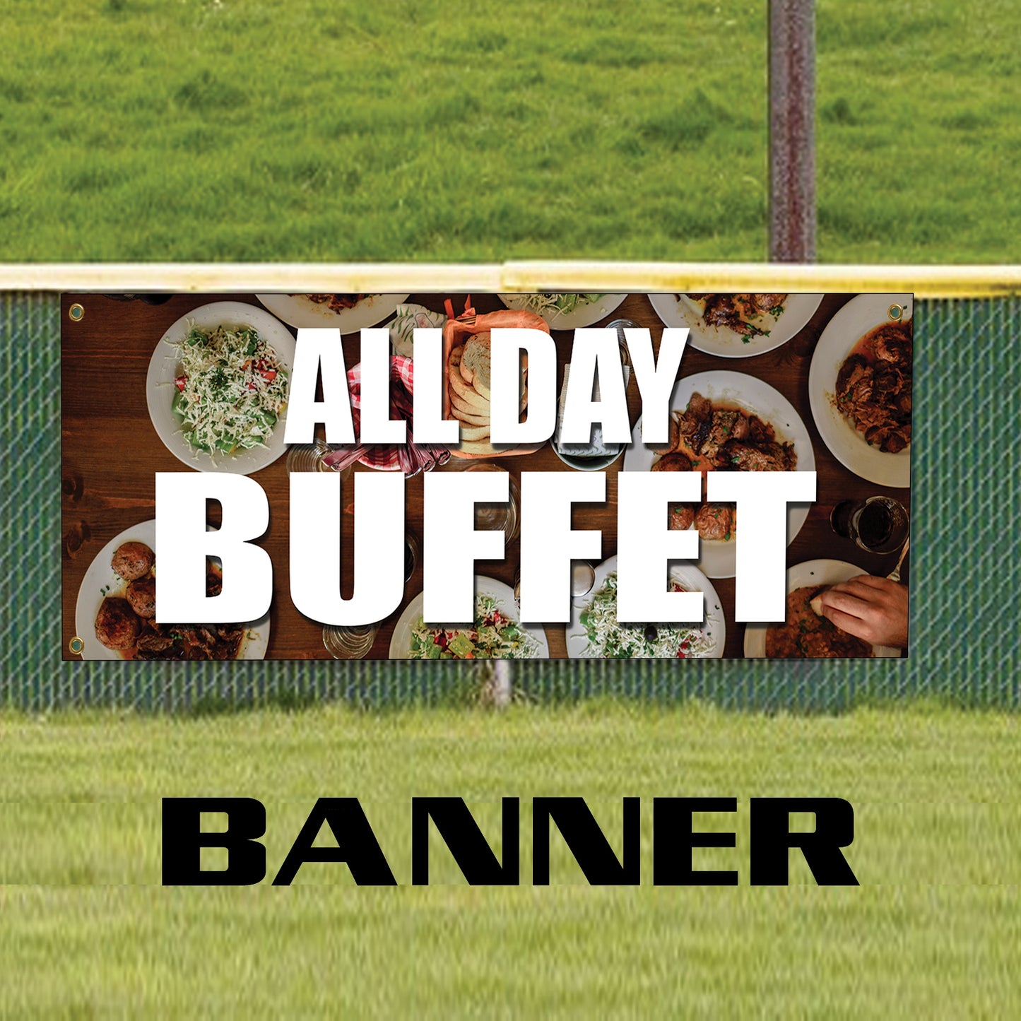 All Day Buffet Vinyl Banner Sign