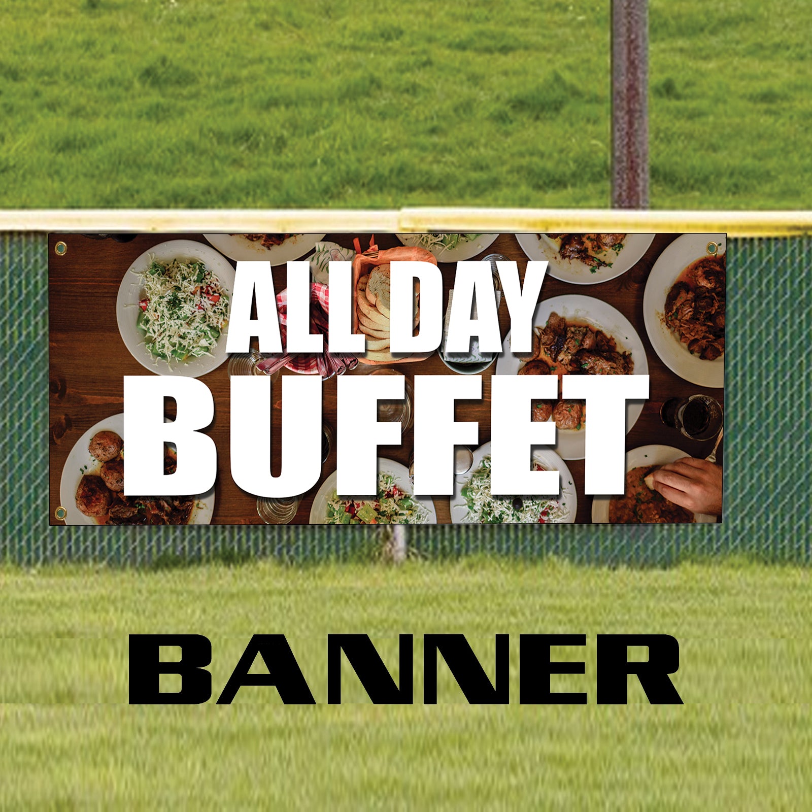 All Day Buffet Vinyl Banner Sign