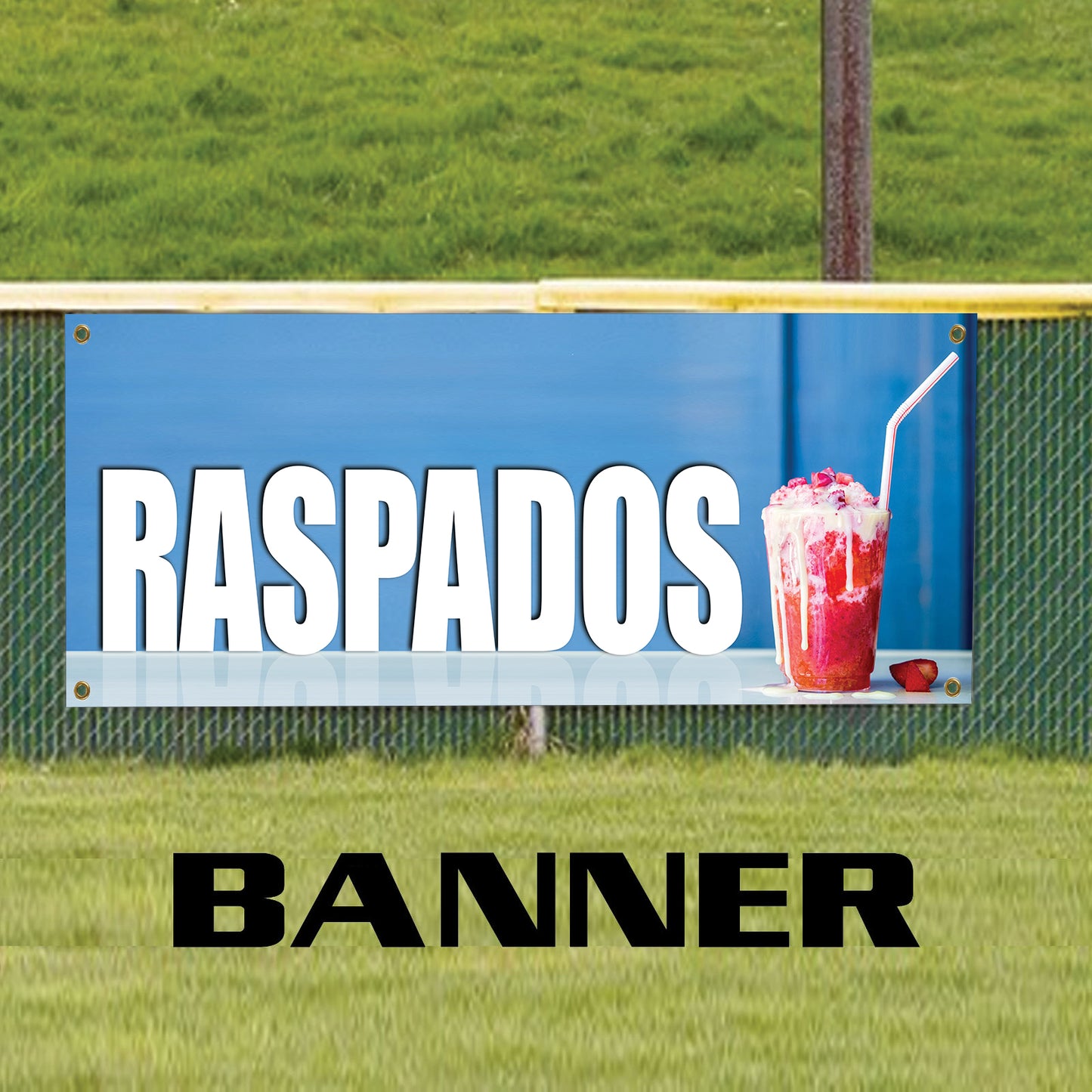 Raspados Vinyl Banner Sign