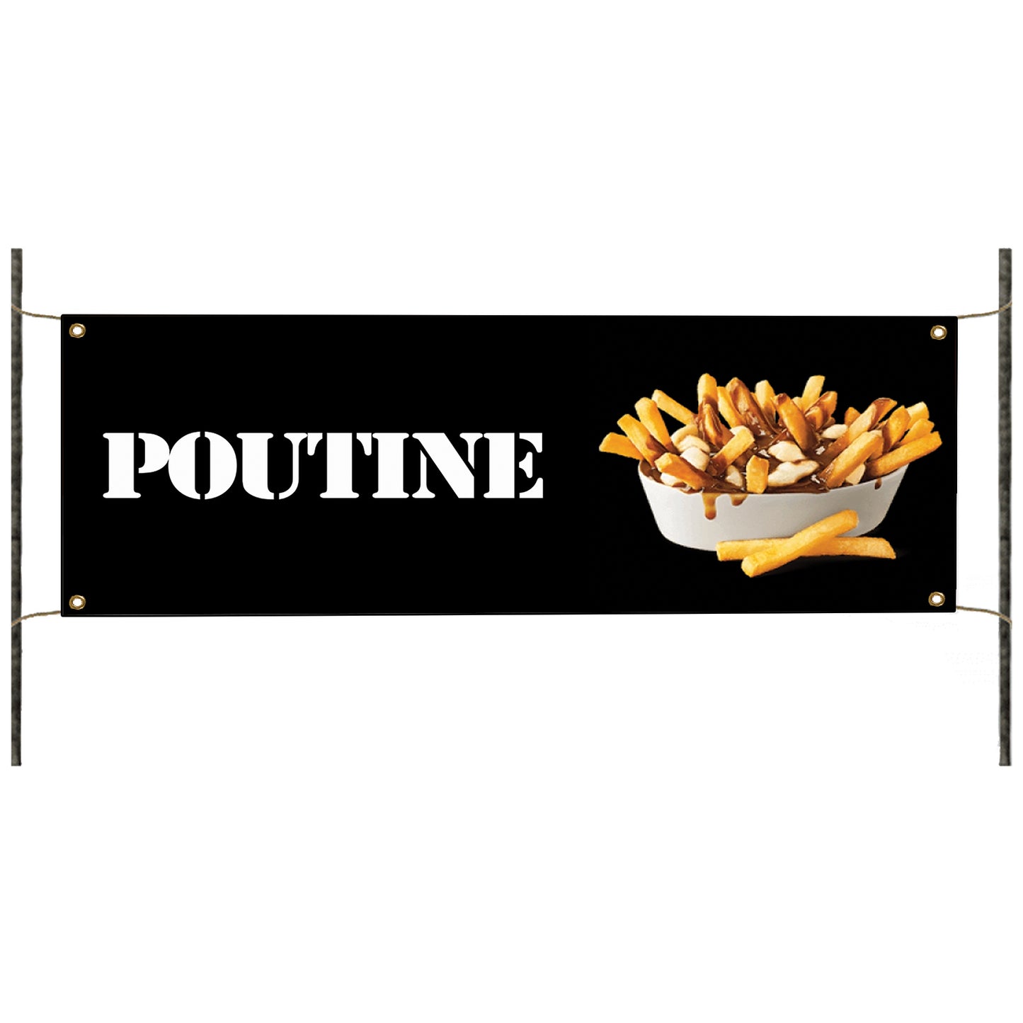 Poutine Vinyl Banner Sign