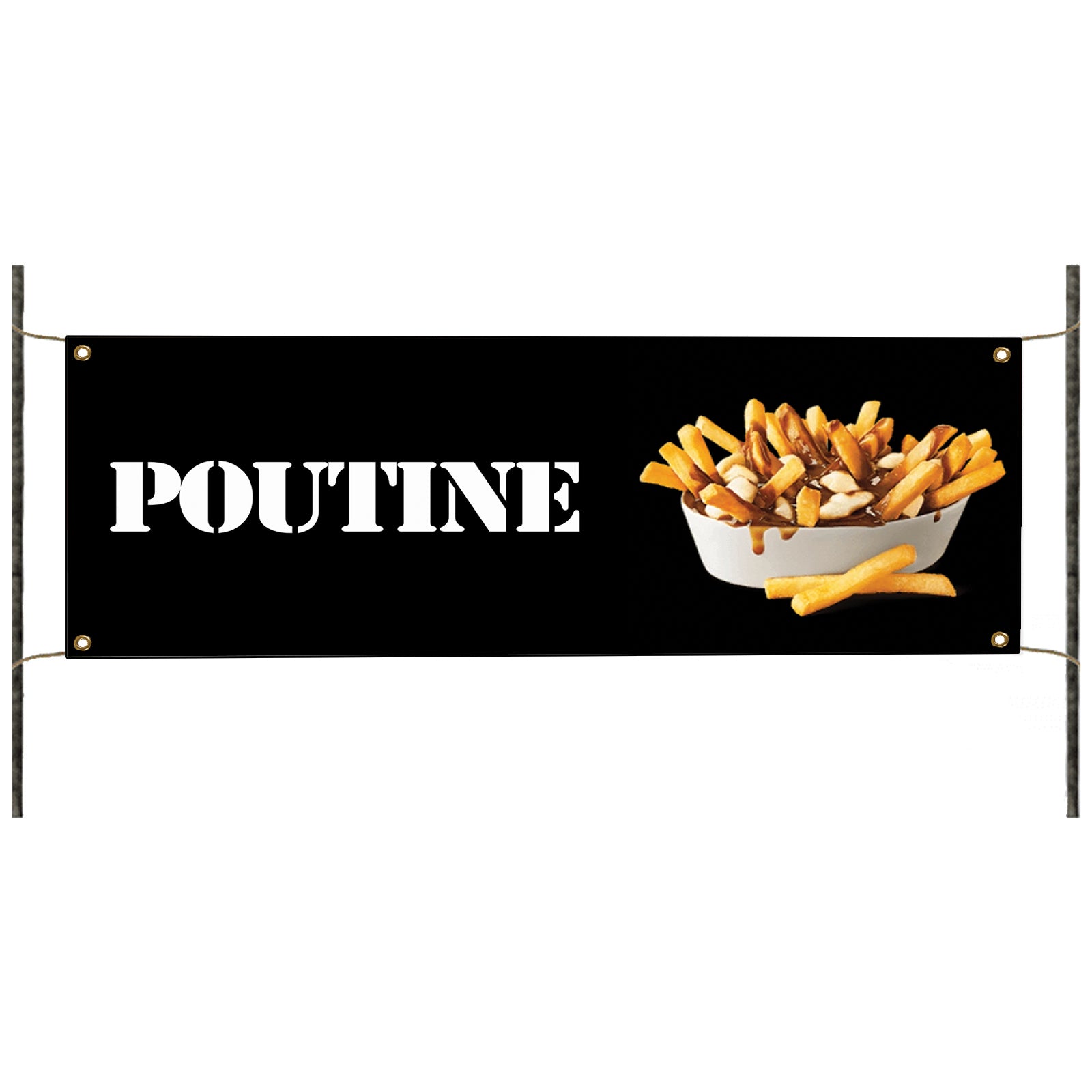 Poutine Vinyl Banner Sign